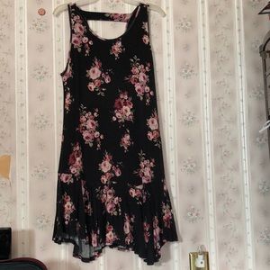 Black floral dress